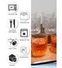 240 ml Transparent Glass Lined Cutting Designed Shaped