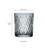 240 ml Transparent Glass Lined Cutting Designed Shaped