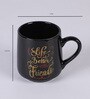 Milan 400ml Black (Set of 4) Ceramic Coffee Mug