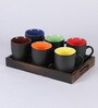 Tenacity 350ml Black Ceramic (Set of 6) Coffee Mug