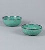 Patterned 1.8 Ltrs Blue Ceramic (Set of 3) Serving Bowl