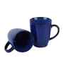Set of 2 Ceramic Blue Textured Mugs