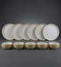 Set Of 12 Ceramic Bone China Free Dinner