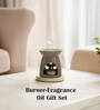 Grey Ceramic Burner Fragrance Oil Gift Set