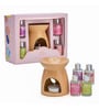 Beige Ceramic Burner Fragrance Oil Gift Set