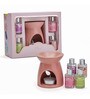 Pink Ceramic Burner Fragrance Oil Gift Set