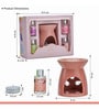 Pink Ceramic Burner Fragrance Oil Gift Set