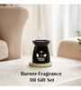 Black Ceramic Burner Fragrance Oil Gift Set
