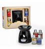 Black Ceramic Burner Fragrance Oil Gift Set