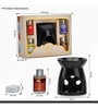 Black Ceramic Burner Fragrance Oil Gift Set