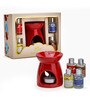 Red Ceramic Burner Fragrance Oil Gift Set