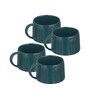 Ceramic Castleton Green Tea Cup (Set Of 4)
