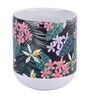 Ceramic Coffee Capsule Mug With Red Floral Print