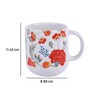 Ceramic Coffee Capsule Mug With White & Red Floral Print