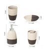 Ceramic Counter Top Bathroom Accessories Set In Multicolour