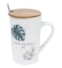 Bonsai 450ml Cream Coffee Mug with Lid