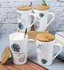 Bonsai 450ml Cream Coffee Mug with Lid