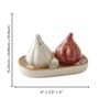 Ceramic Cute Onion Garlic Shaped Salt And Pepper Set