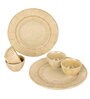 Ceramic Dazzling Riviera Dinner Plates With 4 Dinner Bowls