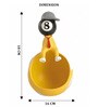 Yellow Ceramic figure storage organiser