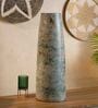 (1Pc) Teal Green Terracotta Decorative Vase For Living Room Decor