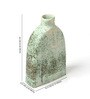 (1Pc) Green Ceramic Vase For Table Decor