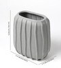 (1Pc) Grey Ceramic Flower Pot For Living Room Decor