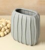 (1Pc) Grey Ceramic Flower Pot For Living Room Decor