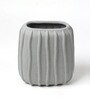 (1Pc) Grey Ceramic Flower Pot For Living Room Decor