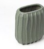 (1Pc) Green Ceramic Flower Vase For Living Room Decor