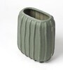 (1Pc) Green Ceramic Flower Vase For Living Room Decor