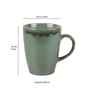 Set of 2 Ceramic Gree Textured Mugs