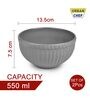 Ceramic Grey 500 ML Serving Bowl Set of 2
