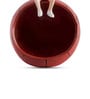 Ceramic Maroon decor storage organiser