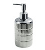 Ceramic Metallic Silver Color Dispenser Bottle with Metal Nozzle