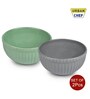 Ceramic Multicolour 500 ML Serving Bowl Set of 2