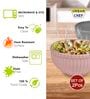 Ceramic Multicolour 500 ML Serving Bowl Set of 2
