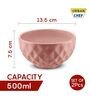 Ceramic Pink 500 ML Serving Bowl Set of 2