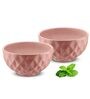 Ceramic Pink 500 ML Serving Bowl Set of 2