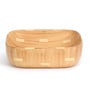 Ceramic Rectangular Shape Wood Counter Top Wash Basin (H: 5 , W: 17 , D: 12 Inches)