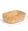 Ceramic Rectangular Shape Wood Counter Top Wash Basin (H: 5 , W: 17 , D: 12 Inches)