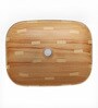 Ceramic Rectangular Shape Wood Counter Top Wash Basin (H: 5 , W: 17 , D: 12 Inches)