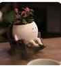 Ceramic Swing Planter on Chair