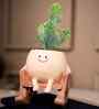 Ceramic Swing Planter on Chair