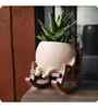 Ceramic Swing Planter on Chair