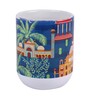 Ceramic Tea Capsule Mug With Green & Yellow Sunflower Print