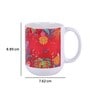 Ceramic Tea Capsule Mug With Red Floral Print