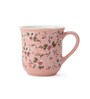 Ceramic Tea Cups Set of 6 180ml Pink Floral
