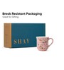 Ceramic Tea Cups Set of 6 180ml Pink Floral