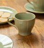 Ceramic Tea Cups Set of 6 180ml Pista